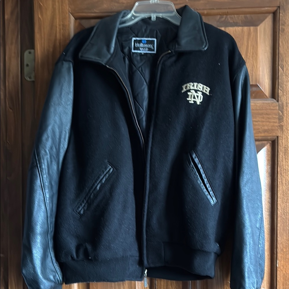 Holloway Black Bomber Varsity Jacket